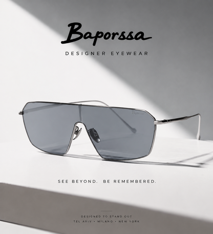 BAPORSSA A2529・メンズサングラス βチタン 偏光 UV400