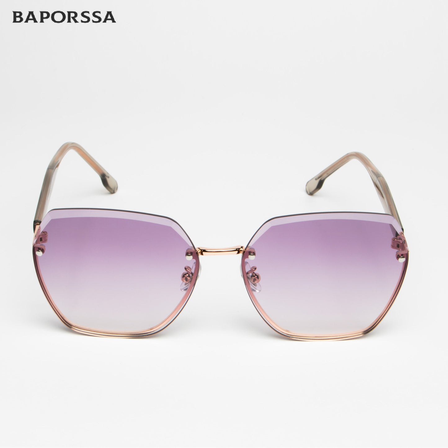 BAPORSSA AB2301 rimless geometric sunglasses, product image 18