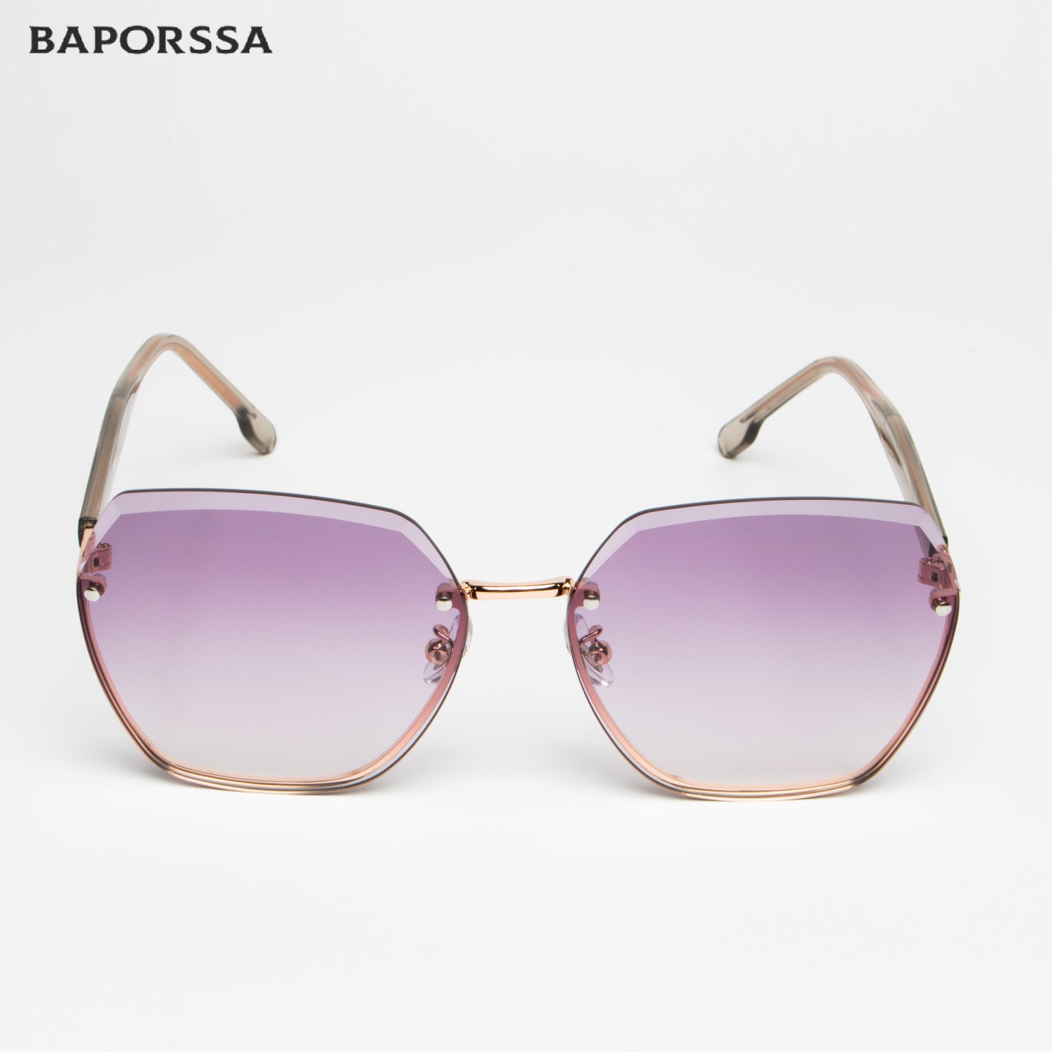 BAPORSSA AB2301 rimless geometric sunglasses, product image 18