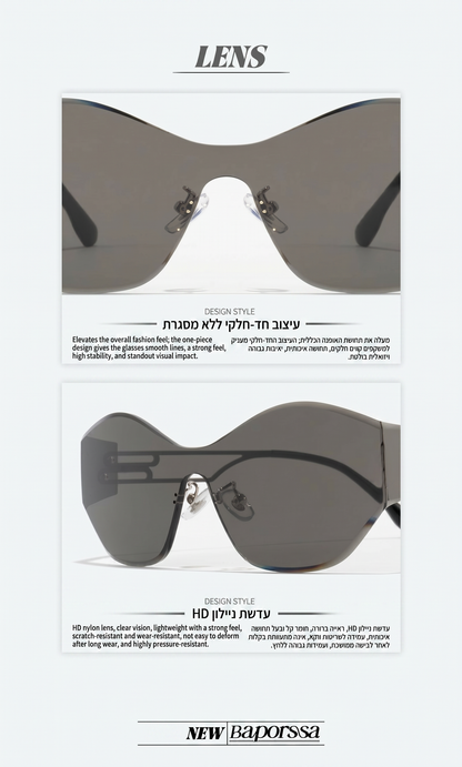 BAPORSSA BBS7315 · משקפי שמש עין חתול ללא מסגרת UV400
