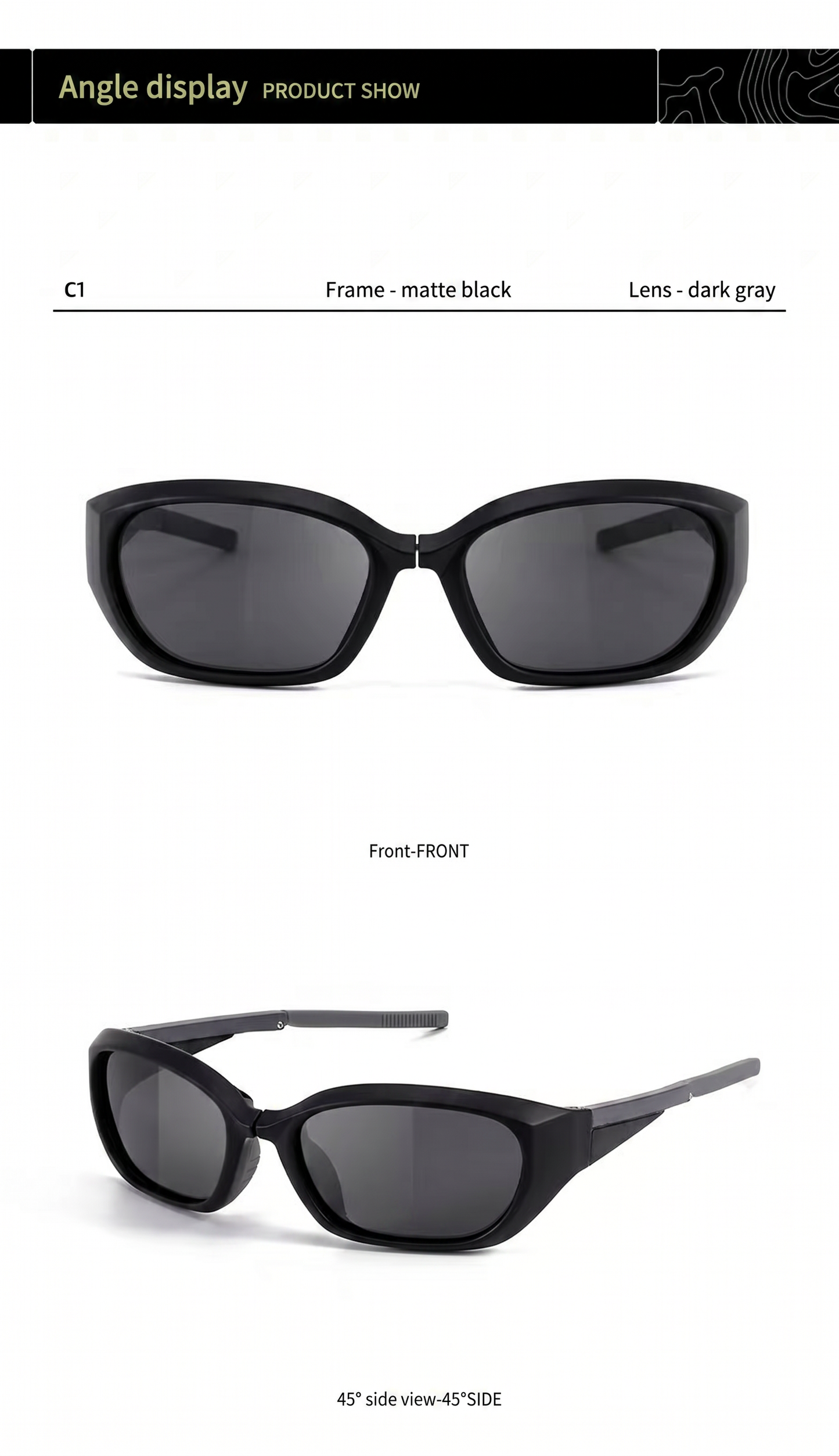 BAPORSSA B2613・偏光スポーツサングラス TACクリップオン UV400